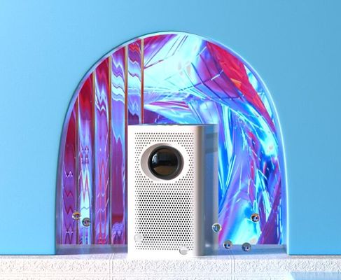 Вифи 4к 1080п портативный мини привел мультимедийный проектор андроид 7,1