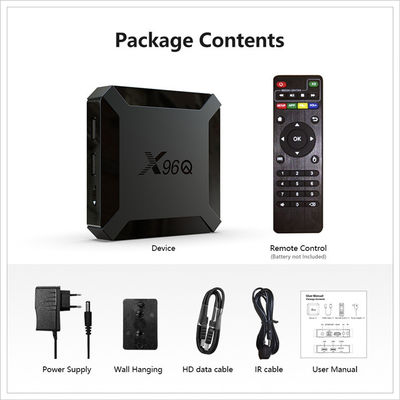 OEM OTT Android 10 TV Box X96Q Pro 4K 3D Smart  Box с 2.4G 5G WiFi