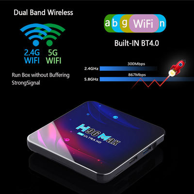OTT H96 MAX Smart Mini TV Box Rockchip RK3318 DDR4 8 ГБ 64 ГБ