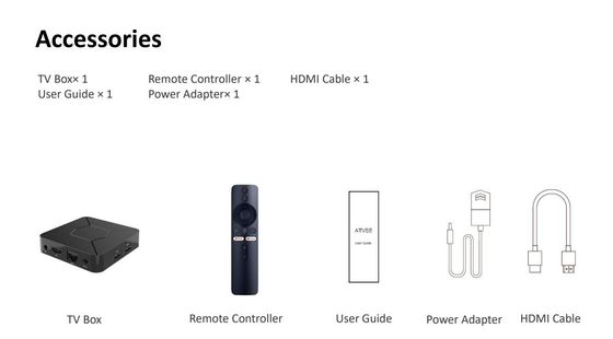 Коробка 10,0 ТВ интернета андроида коробки коробки 4K OTT ТВ Google HD H.265 4K