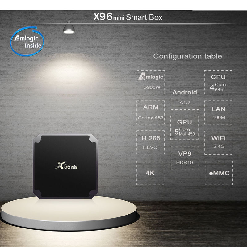 ТВ-бокс Dual Wifi Neflix Smart Android X96mini Full HD 1080p 4K 8K 2 ГБ 8 ГБ 16 ГБ 4 ГБ 32 ГБ