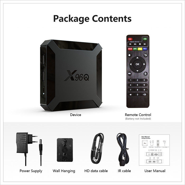 X96Q Smart Allwinner OTT Android TV Box H313 Quad Core 2 ГБ 16 ГБ Голосовое управление